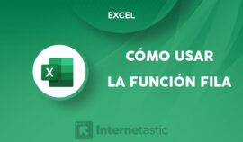 Función FILA en Excel usos, fórmula o sintaxis y ejemplos