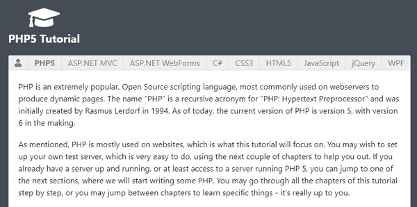 php5 tutorial para aprender este lenguaje de programacion desde cero