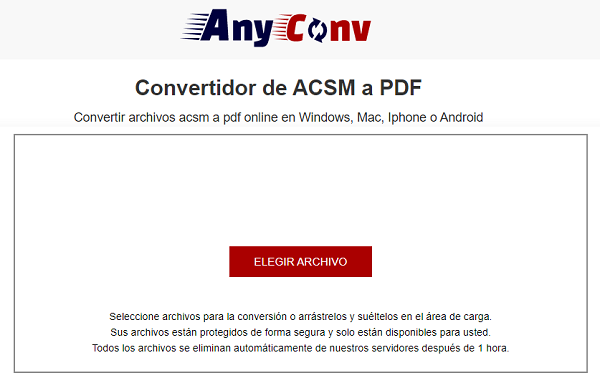 Solitario Repetirse multa Convertir archivo ACSM a PDF: herramientas gratuitas