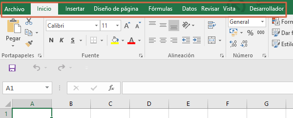 Hoja de calculo en Excel qué es y para que sirve. Cinta de opciones