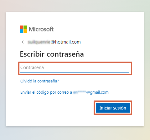 Cómo iniciar sesión en Hotmail (Outlook) desde la PC - Paso 3