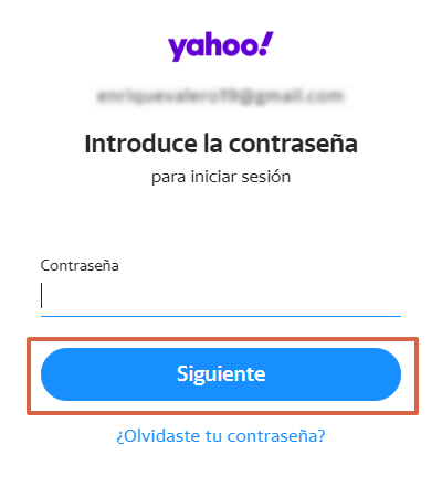 Iniciar sesión en tu cuenta de correo Yahoo desde el navegador - Paso 4