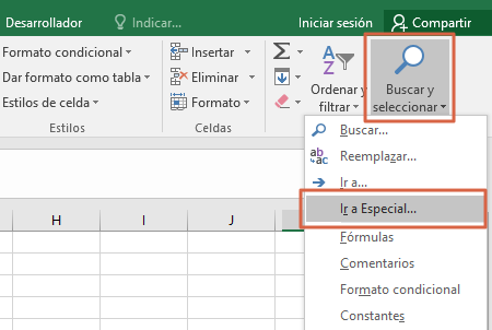 Cómo mostrar filas y columnas ocultas en Excel