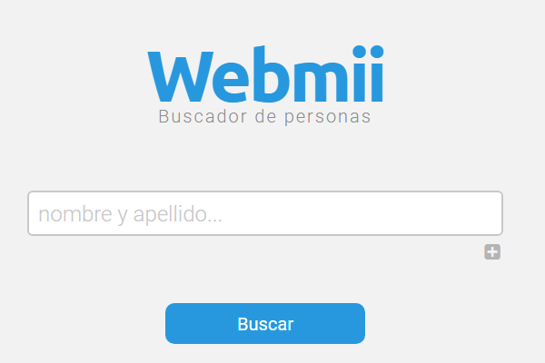 Como buscar personas por nombre y apellido online usando Webmii