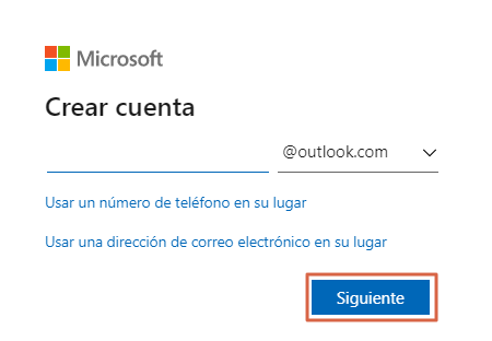 Como crear una cuenta de Microsoft