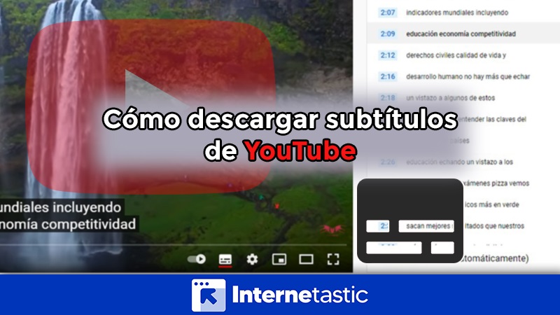Como descargar subtitulos de YouTube facil y rapido