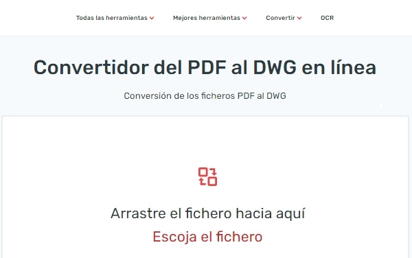 Convertir PDF a DWG en 2PDF
