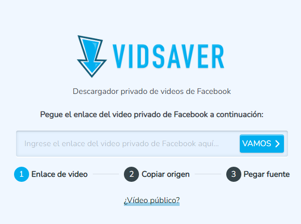Descargar videos privados de Facebook con VidSaver