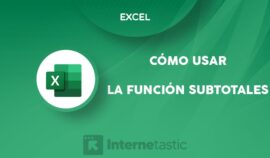 Función SUBTOTALES en Excel usos, fórmula o sintaxis y ejemplos