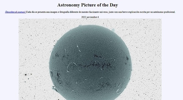 25 paginas web para perder el tiempo divirtiendote. Astronomy Picture Of The Day