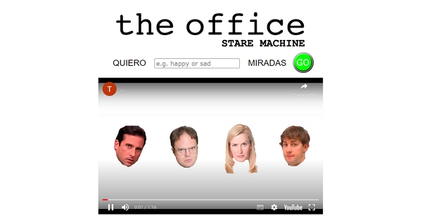 25 paginas web para perder el tiempo divirtiendote. The Office Stare Machine