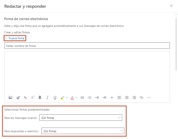 Como crear y poner una firma en Outlook - Colocar tu firma en Outlook web - Paso 6