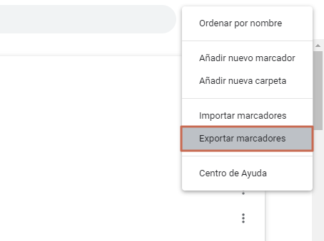 Como importar y exportar marcadores en Google Chrome - Exportar tus marcadores de Chrome a otros navegadores - Paso 2