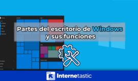 Partes del escritorio de Windows y sus funciones