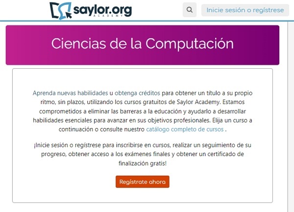 saylor academy sitio para aprender a programar desde cero