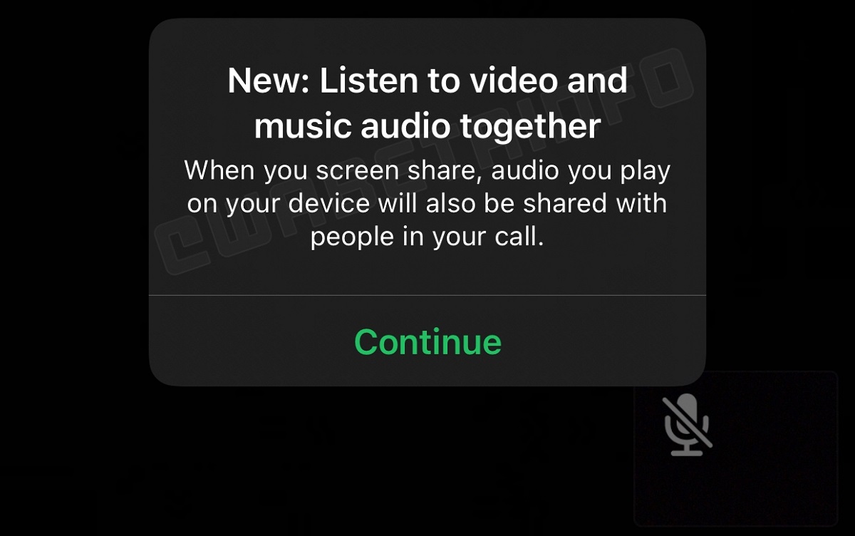 funcion para compartir musica en videollamadas de whatsapp